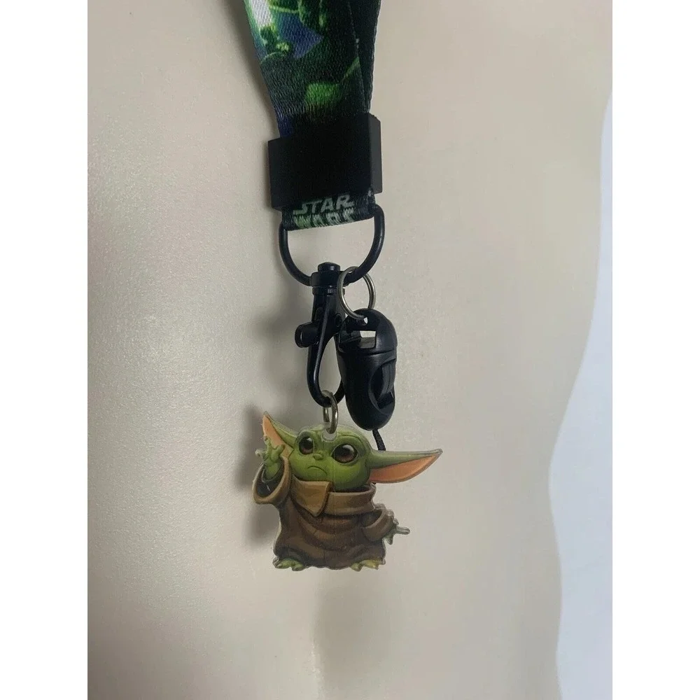 Star Wars Lanyard Grogu Baby Yoda The Mandalorian With Charm Pendant Key‎ Chain